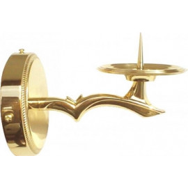 Brass Wall Sconce for Candle Light — Small, 20 × 12 cm