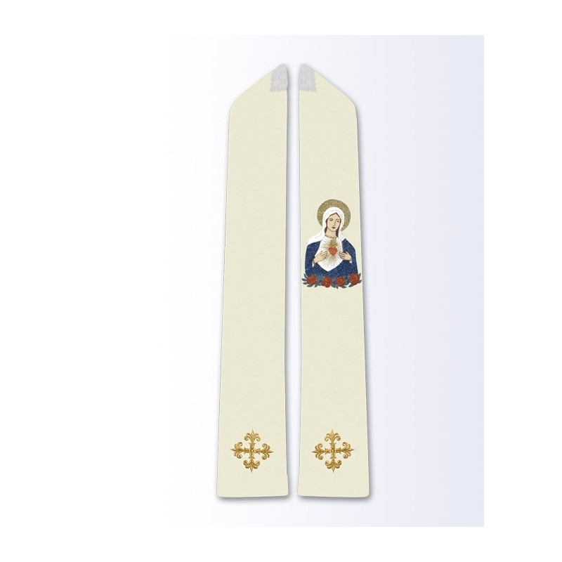 Stole with the image of the Heart of Mary - Best Catholic Shop