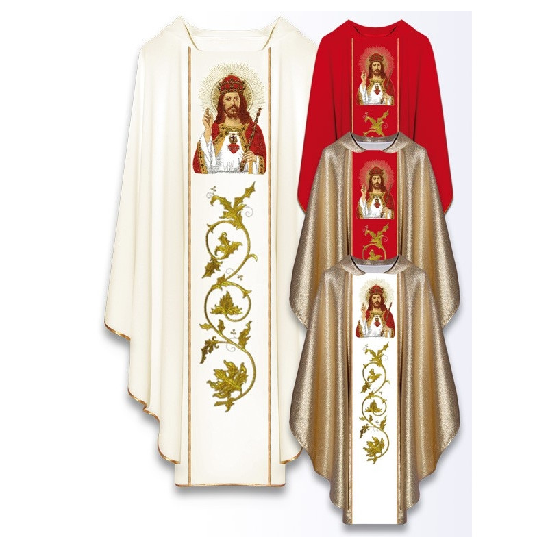 Chasuble Jesus Christ the King (410) - Best Catholic Shop