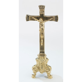 Altar cross + 2 candlesticks