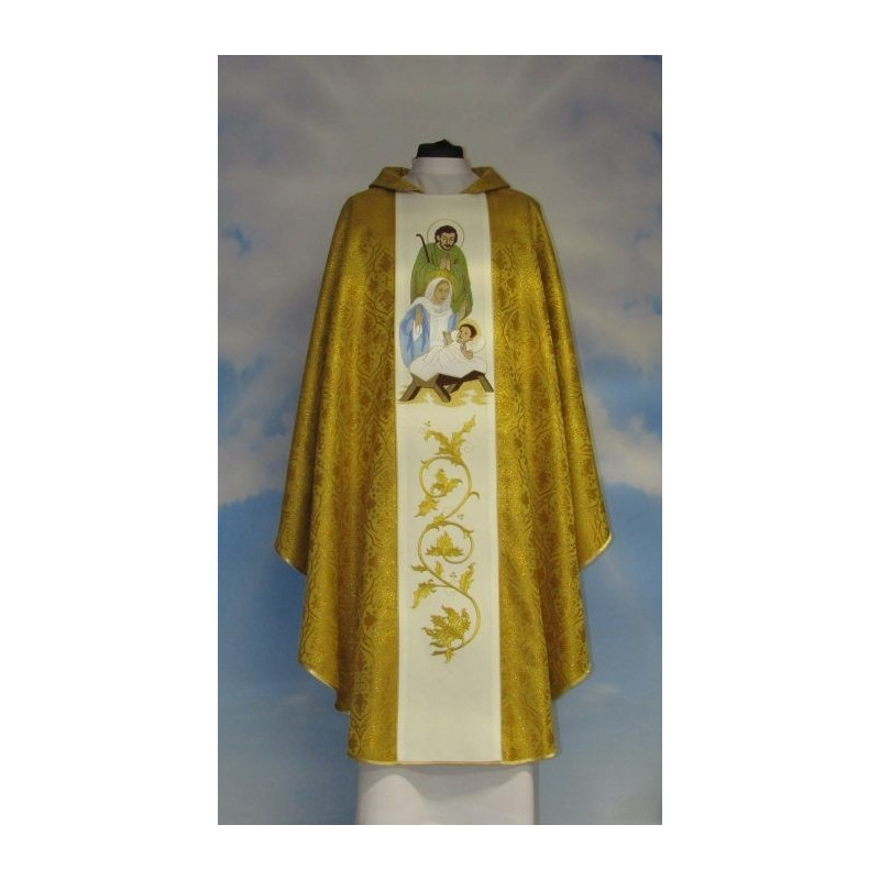 Christmas chasubles color rosette gold (5) - Best Catholic Shop