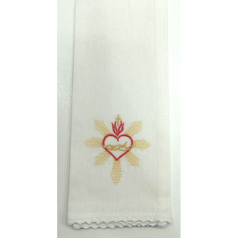 Purificator heart in crown - 100% cotton - Best Catholic Shop