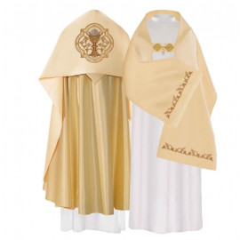 Liturgical veil - embroidered chalice (20)