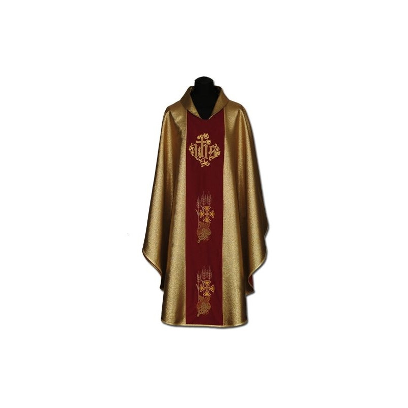 Golden embroidered chasuble (014) - Best Catholic Shop