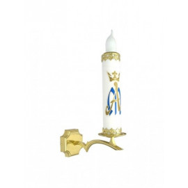 Electric Brass Wall Sconce — 18 × 40 cm