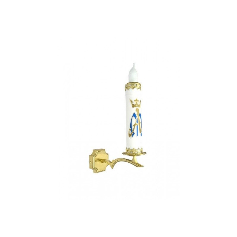 Electric Brass Wall Sconce — 18 × 40 cm