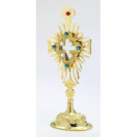 Reliquary with decorative stones - 30 cm