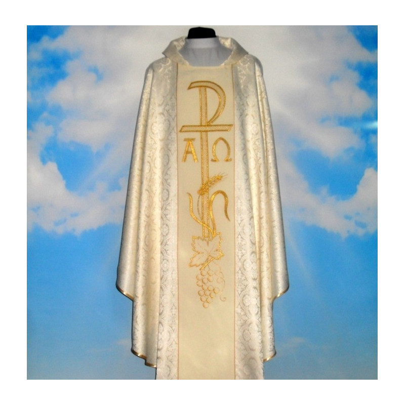 Chasuble with computer-embroidered belt (630) - Best Catholic Shop