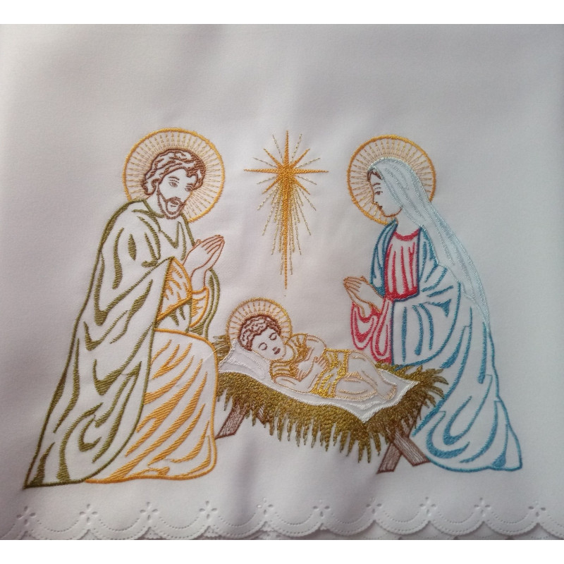 Altar Tablecloth  "Holy Family" embroidered  (29) - Best Catholic Shop