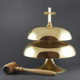 Gong - two-tone brass, polished (diameter 26, 23 cm)