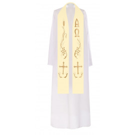 Alpha and Omega embroidered stole (8)