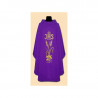 Linen chasuble - IHS liturgical colors - Image 1