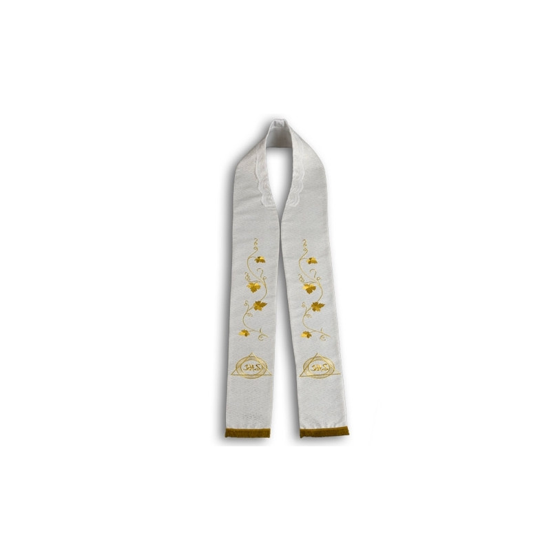 Stole priest IHS - cream - Best Catholic Shop