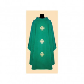 Linen chasuble cross -  (liturgical colors)