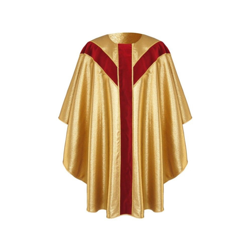 Semi-Gothic golden chasuble (22) - Best Catholic Shop