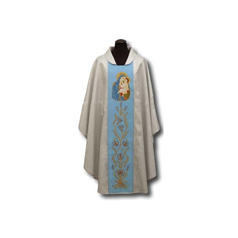 Embroidered chasuble MB of the Scapular - Best Catholic Shop