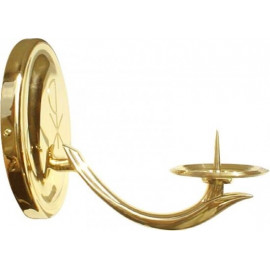 Brass Wall Sconce for Candle Light — Large, 26 × 20.5 cm