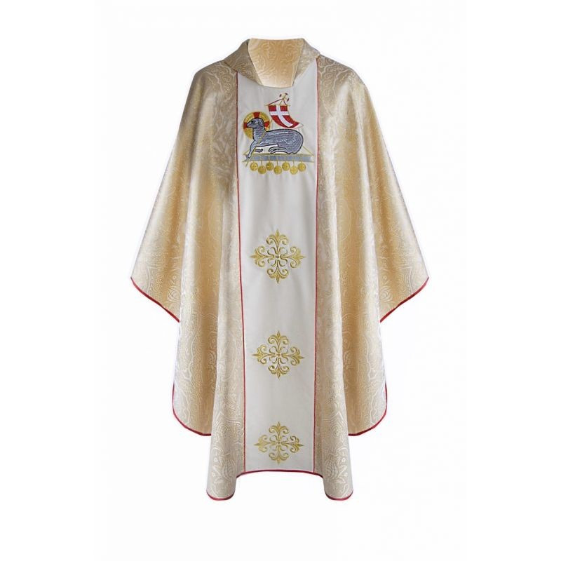 Chasuble embroidered Holy Lamb (2) - Best Catholic Shop