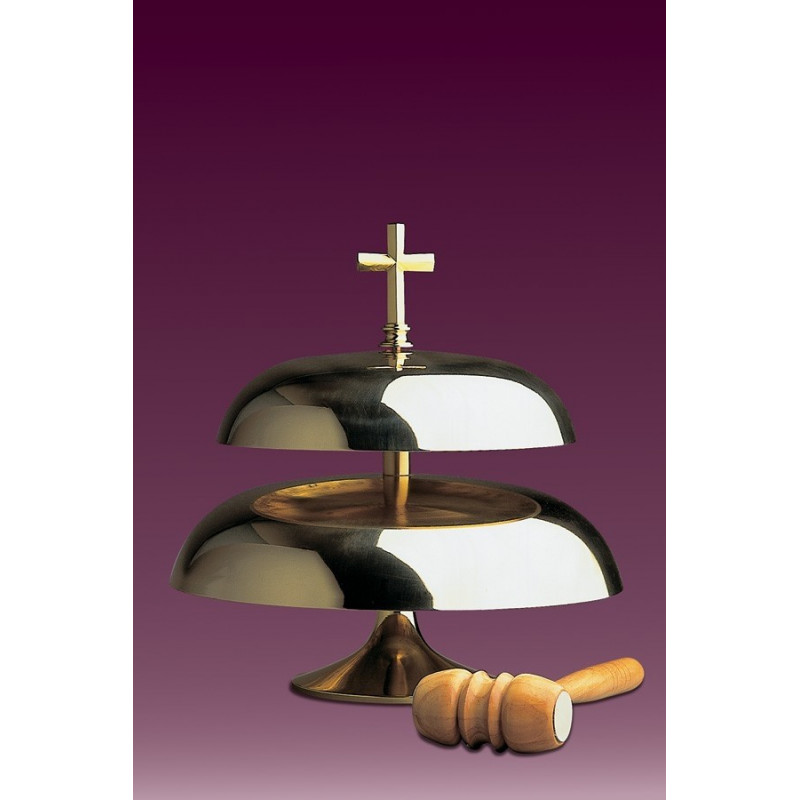 Gong - two-tone brass, polished (diameter 32, 25 cm) - Best Catholic Shop