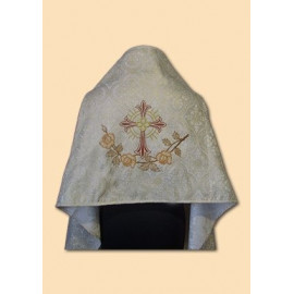 Embroidered veil - brocade fabric (14)