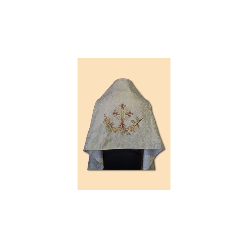 Embroidered veil - brocade fabric (14) - Best Catholic Shop