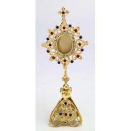 Reliquary with decorative stones - 25 cm