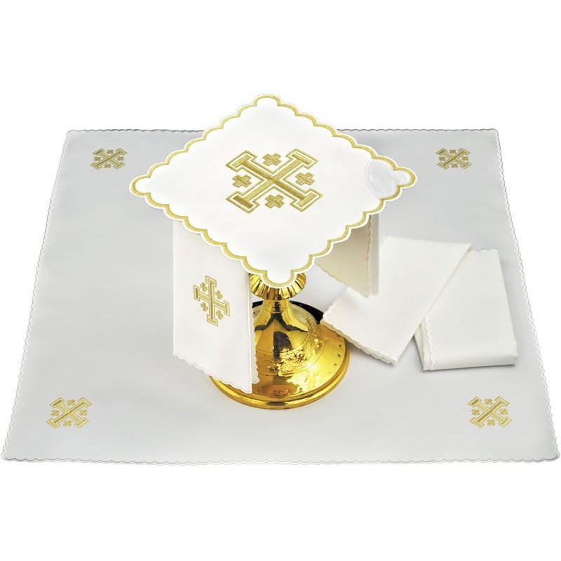 Chalice linen Jerusalem Cross - 17 - Best Catholic Shop