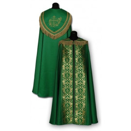 Green cope plus gold stripes