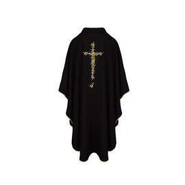 Black chasuble - thorns and cross