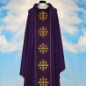 Chasuble of Jerusalem Crosses with computerized embroidered belt (653) - Image 2