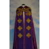Embroidered cope - IHS (liturgical colours) - rosette - Image 1