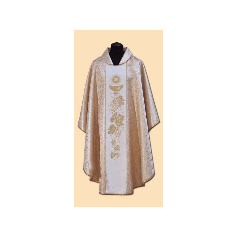 Gold embroidered chasuble (41A) - Best Catholic Shop