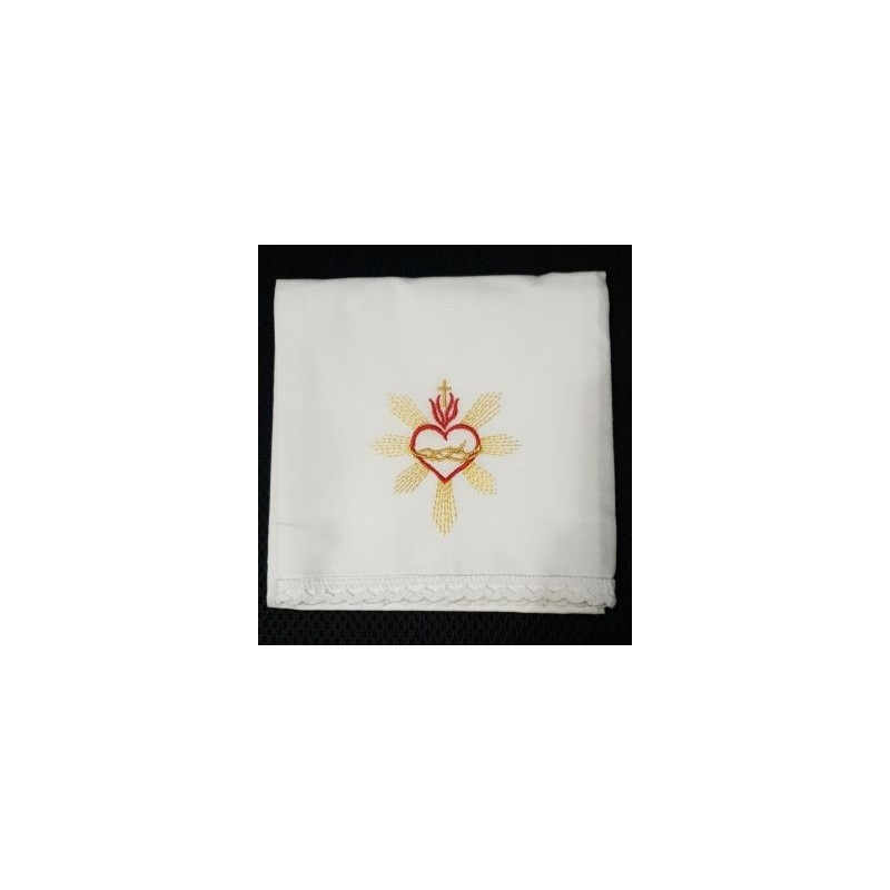 Corporal Heart in Crown - 100 % cotton - Best Catholic Shop