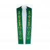 Cotton priest's stole - gold embroidery - Image 2