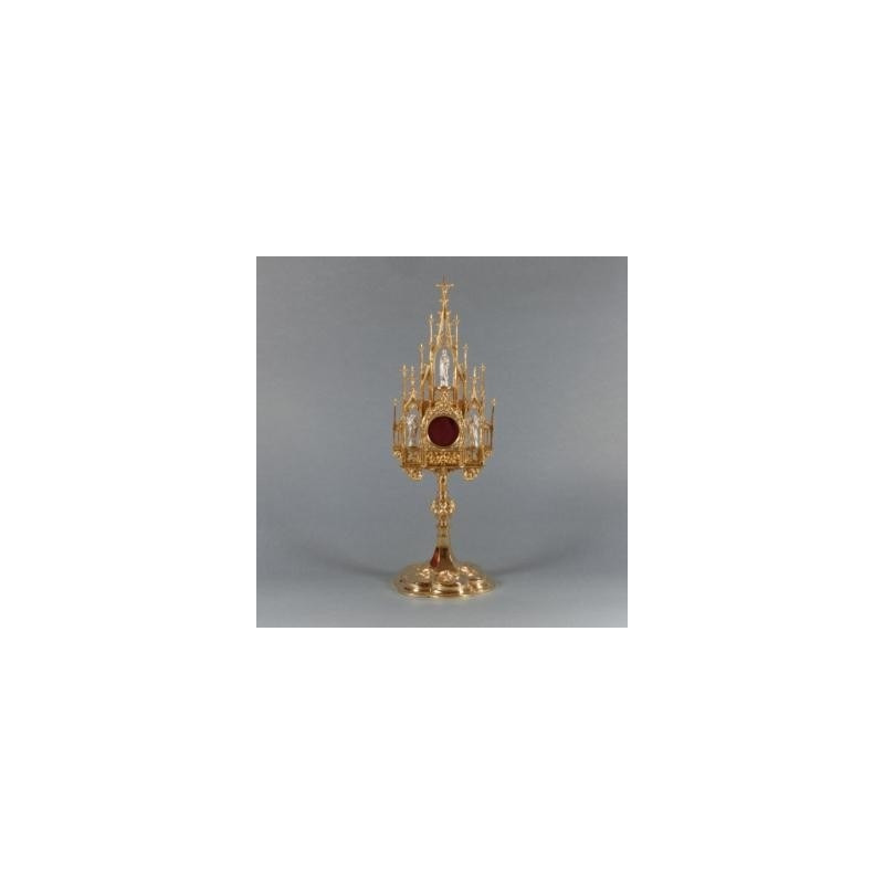 Gilded gothic reliquary - Best Catholic Shop