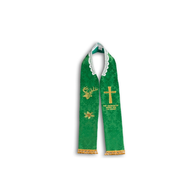 Priest's stole - St. Hubert, pray for us - Best Catholic Shop