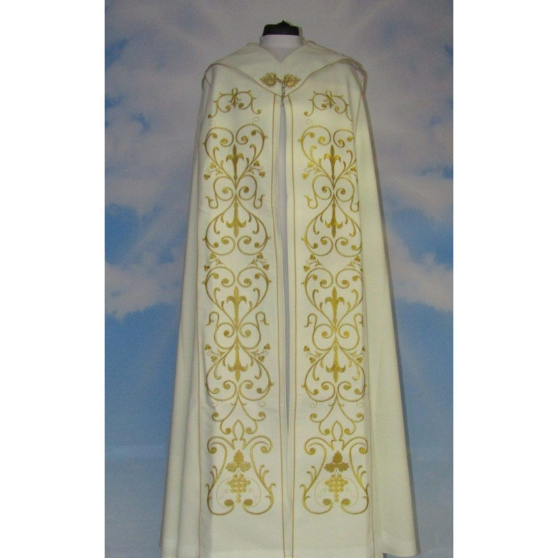 Cope embroidered ecru - ornament (4) - Best Catholic Shop