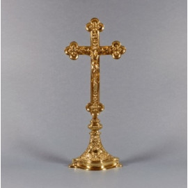 Brass altar cross 39 cm high