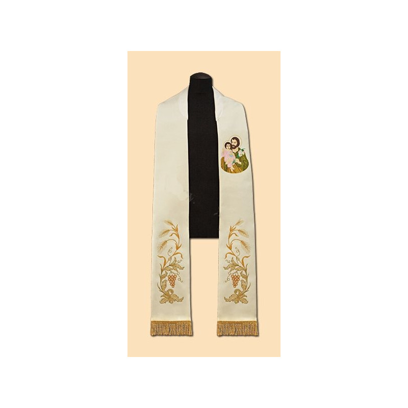 Embroidered stole St. Josef (26) - Best Catholic Shop