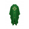 Chasuble with IHS and cross - green - Image 2