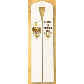 Embroidered stole - Christmas