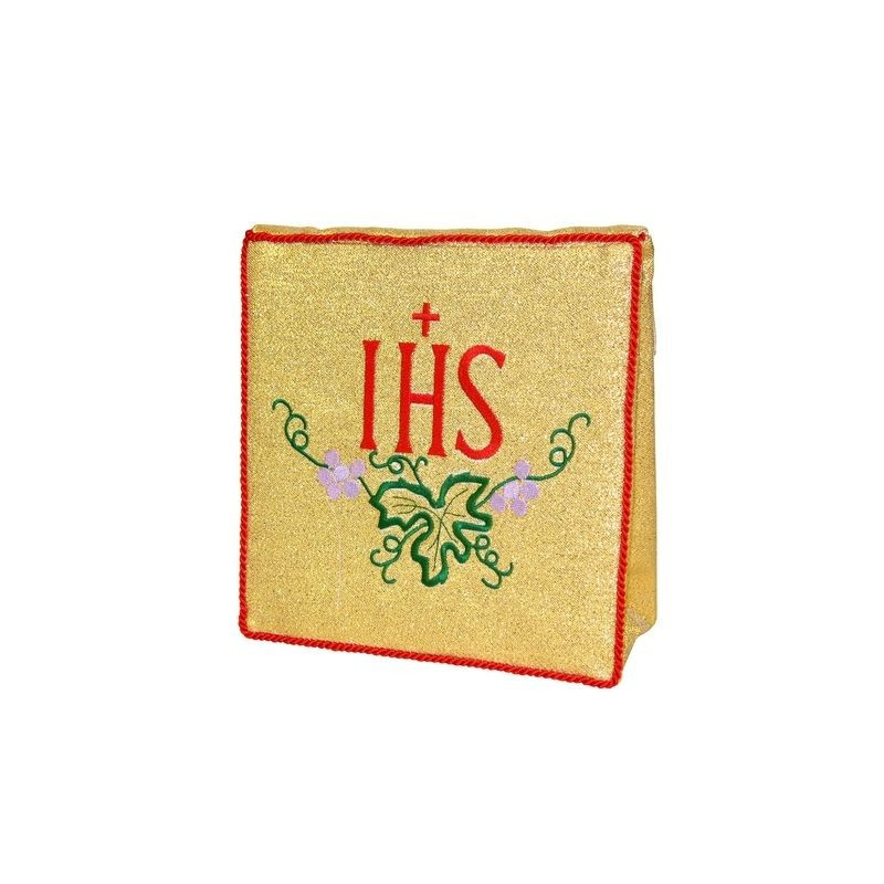 Burse to ailing - IHS, grapess - color gold (9) - Best Catholic Shop