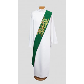 Deacon's stole 2 colored (green-red)