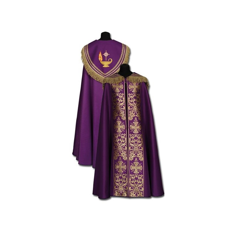 A purple cope with gold accessories - Best Catholic Shop