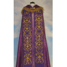 Embroidered cope - IHS violet - rosette (2) - Image 1