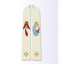 Stole with the image of the Heart of Jesus and the MB Scapular