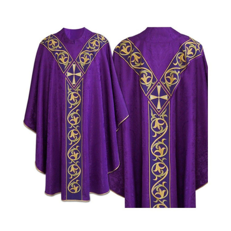 Semi-Gothic Chasuble - liturgical colors (46) - Best Catholic Shop