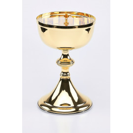 Field ciborium - gold plated - 24 cm