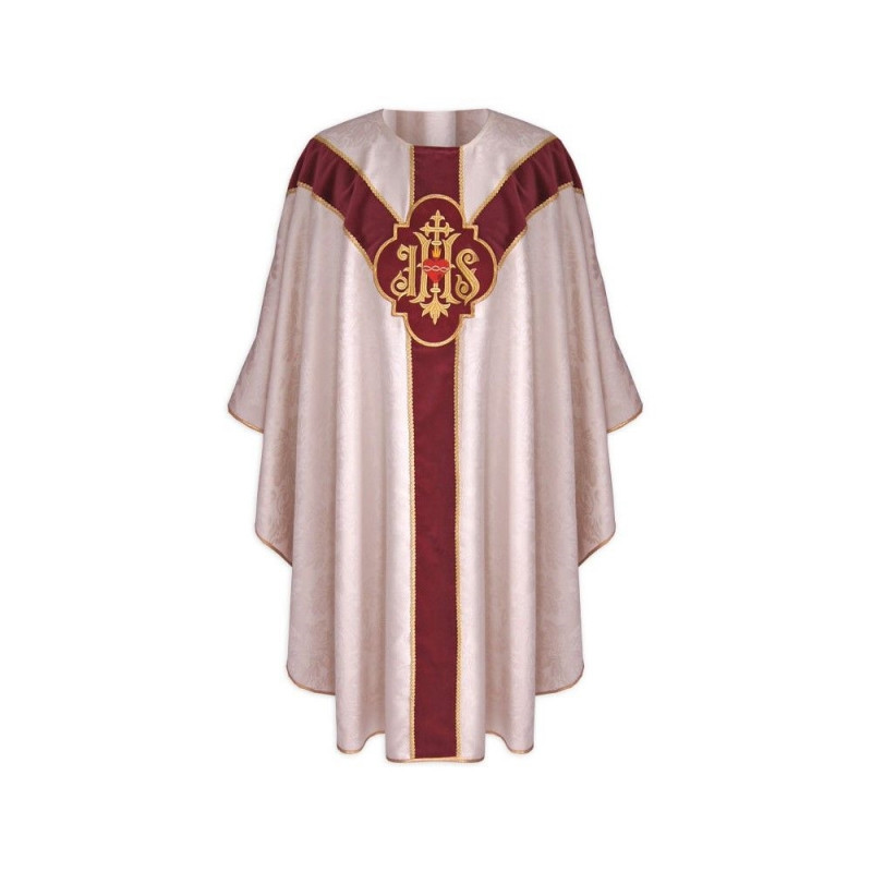 Semi-Gothic Chasuble - silver (36) - Best Catholic Shop