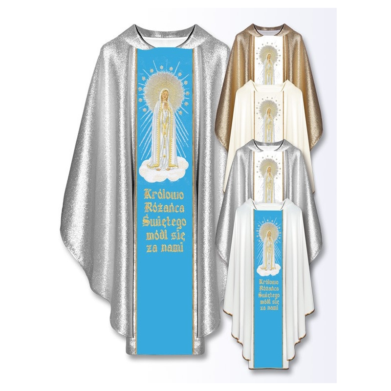Marian chasuble Queen of the Holy Rosary (424) - Best Catholic Shop
